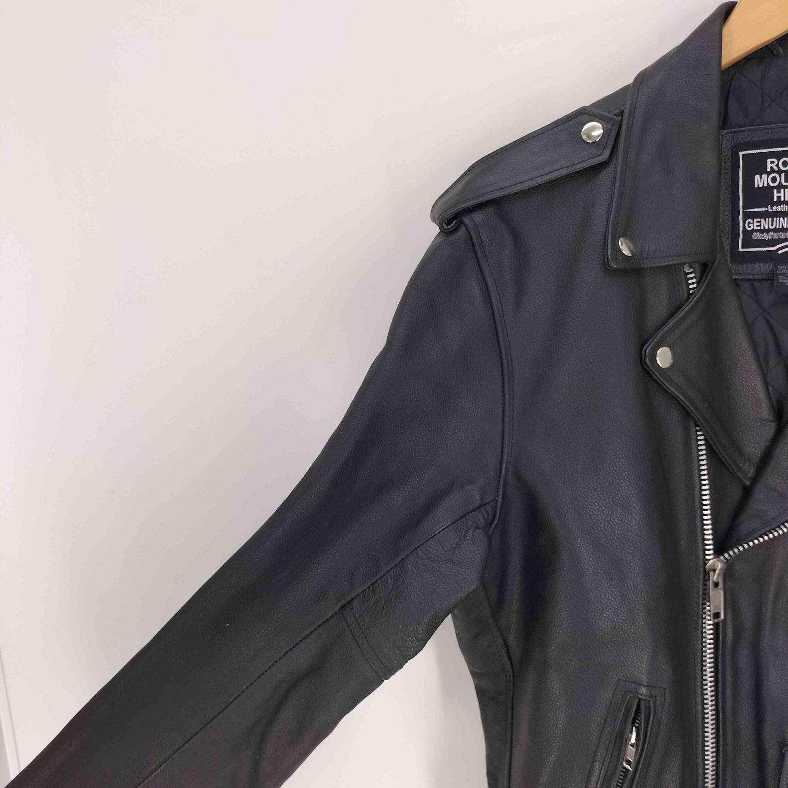 ユーズドフルギ 古着 ROCKY MOUNTAIN HIDES バッファロー レザー ダブル ライダース ジャケット メンズ import L KANDAIZUMI_COM