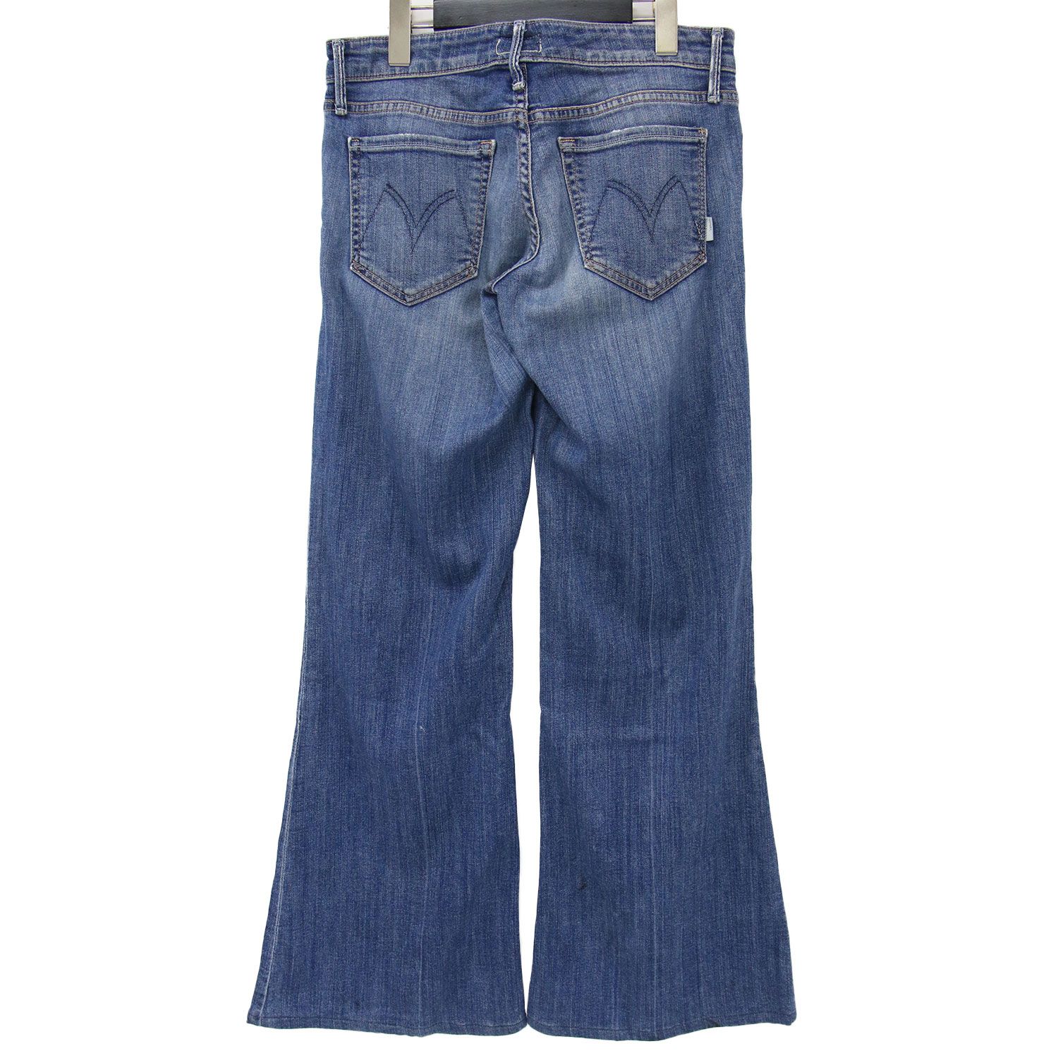 MOTHER マザー デニム パンツ フレア インディゴ ブルー 27 ワイド  