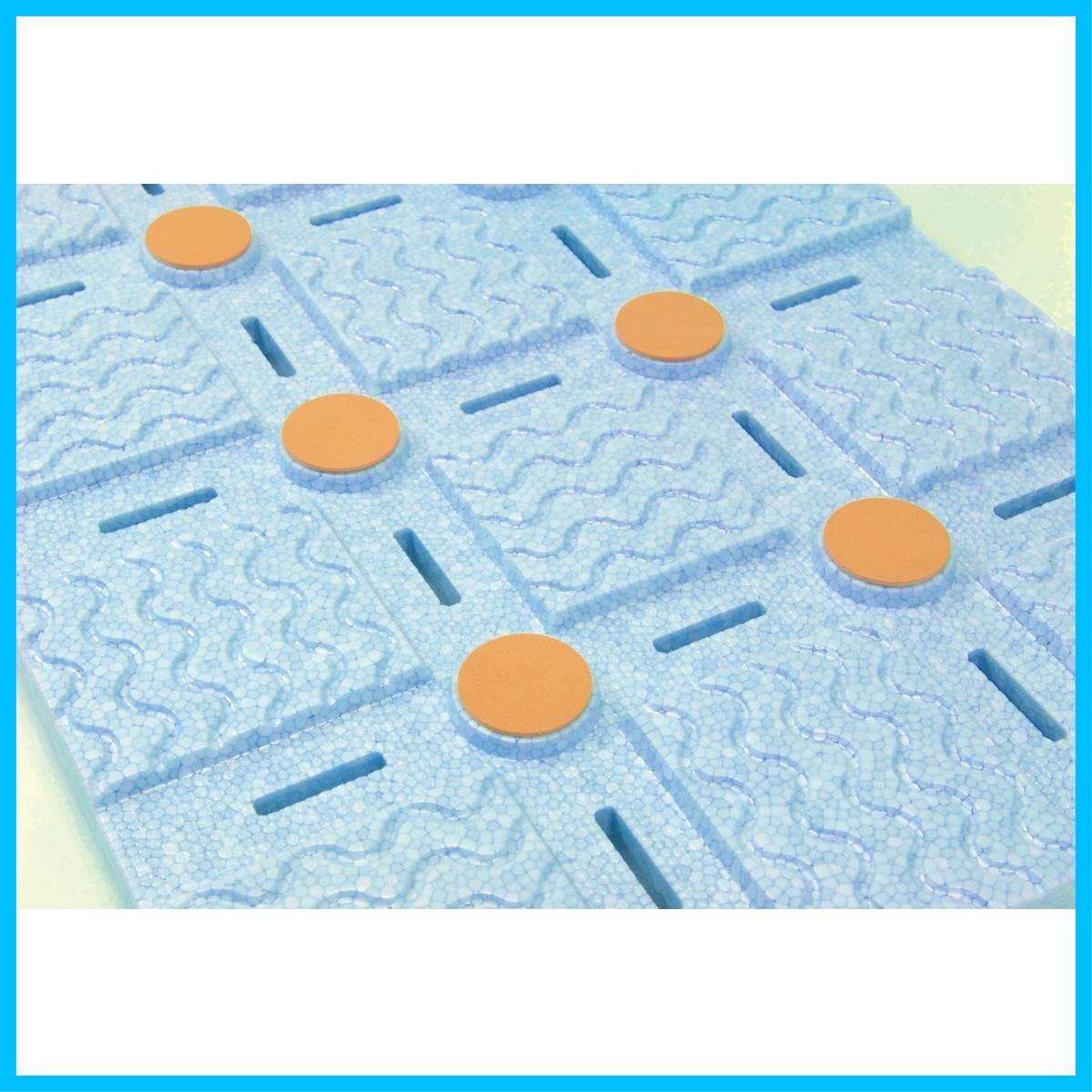 商品 お風呂すのこ 軽~いソフトすのこプラスセーフティーmini 東プレ すべり止め付き SPS-4460 ブルー 44×60×3.6cm