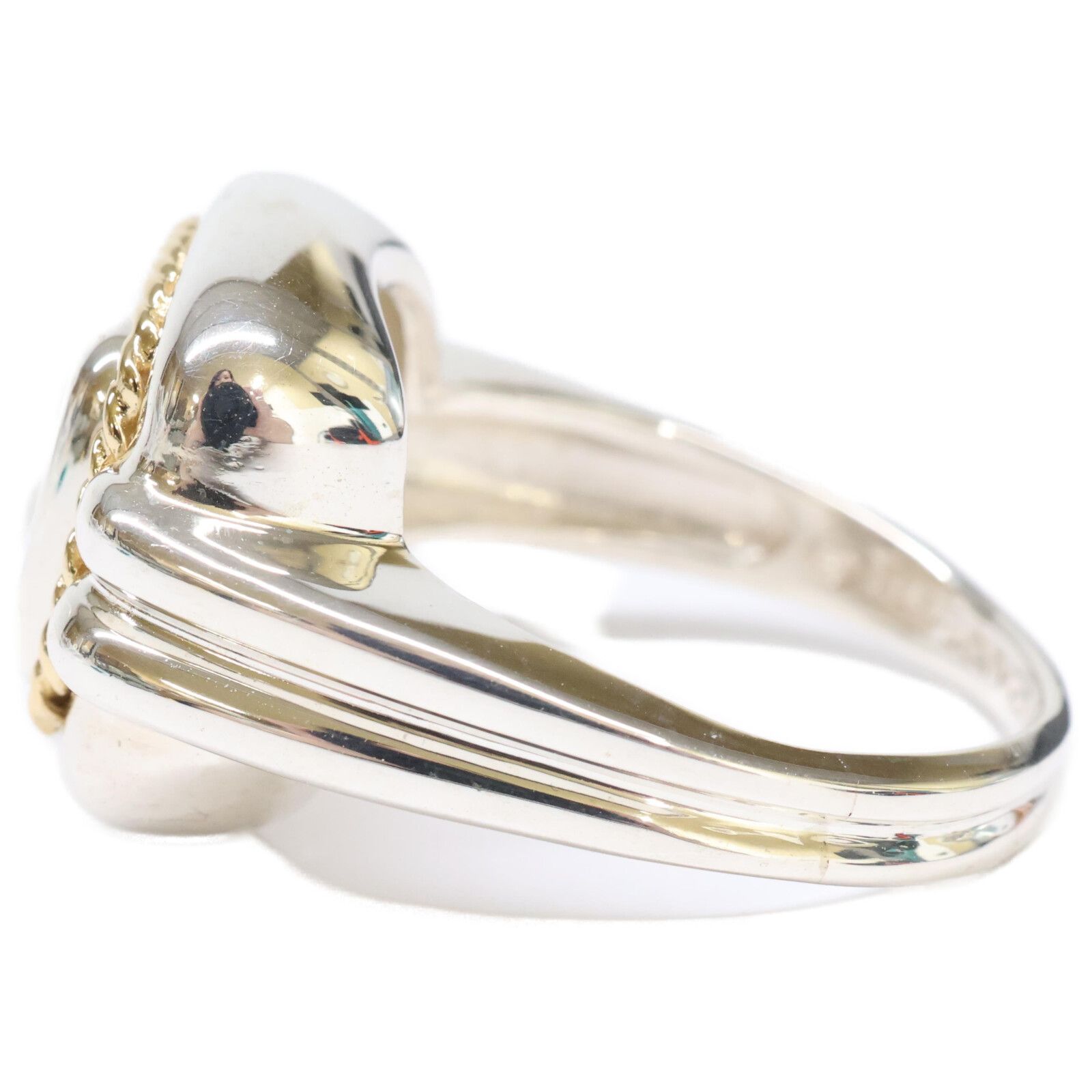 ティファニー ゲートリンク フープ ピアス 750 925 コンビ SO3fe