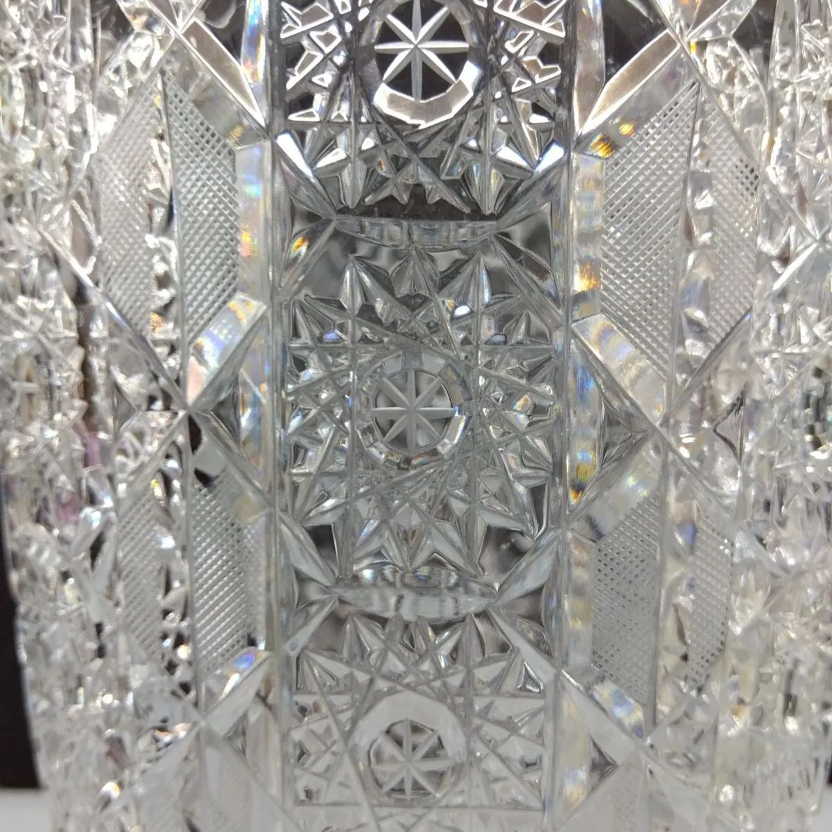 BOHEMIAN GLASS ボヘミア グラス フラワーベース 花瓶 クリスタル