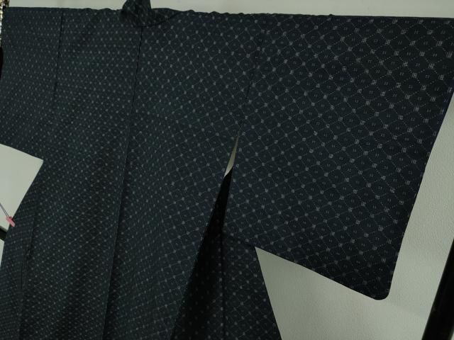 平和屋本店■極上　本場琉球　琉球花織　紬　手おり　大城永光作　証紙付き　逸品　DZAA6225kh5 平和屋本店□極上 本場琉球 琉球花織 紬 手おり 大城永光作 証紙付き