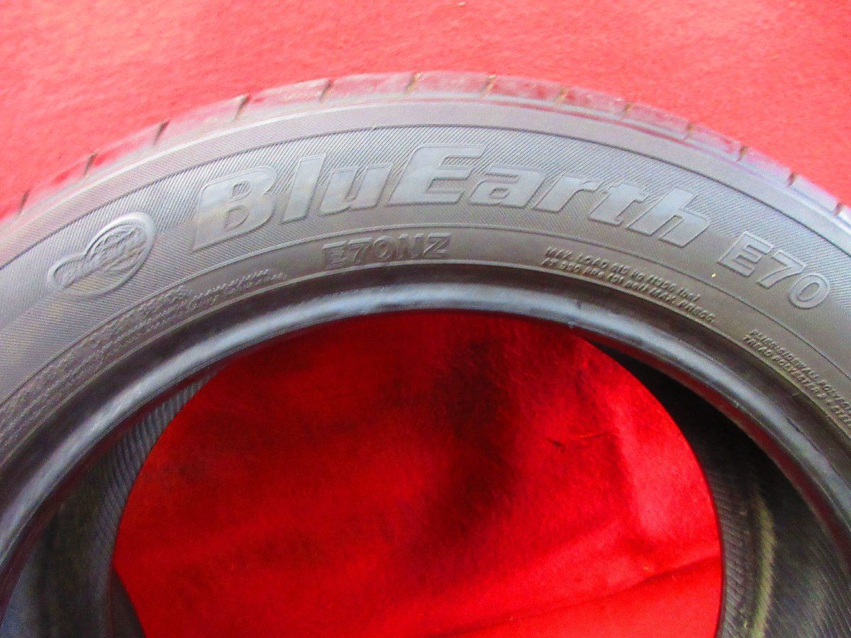 ヨコハマ BluEarth E70 205/55R17 2本 バリ山！ 2023 BluEarth 【2024年製】 YOKOHAMA 205/55R17 91V E70NZ ブルー
