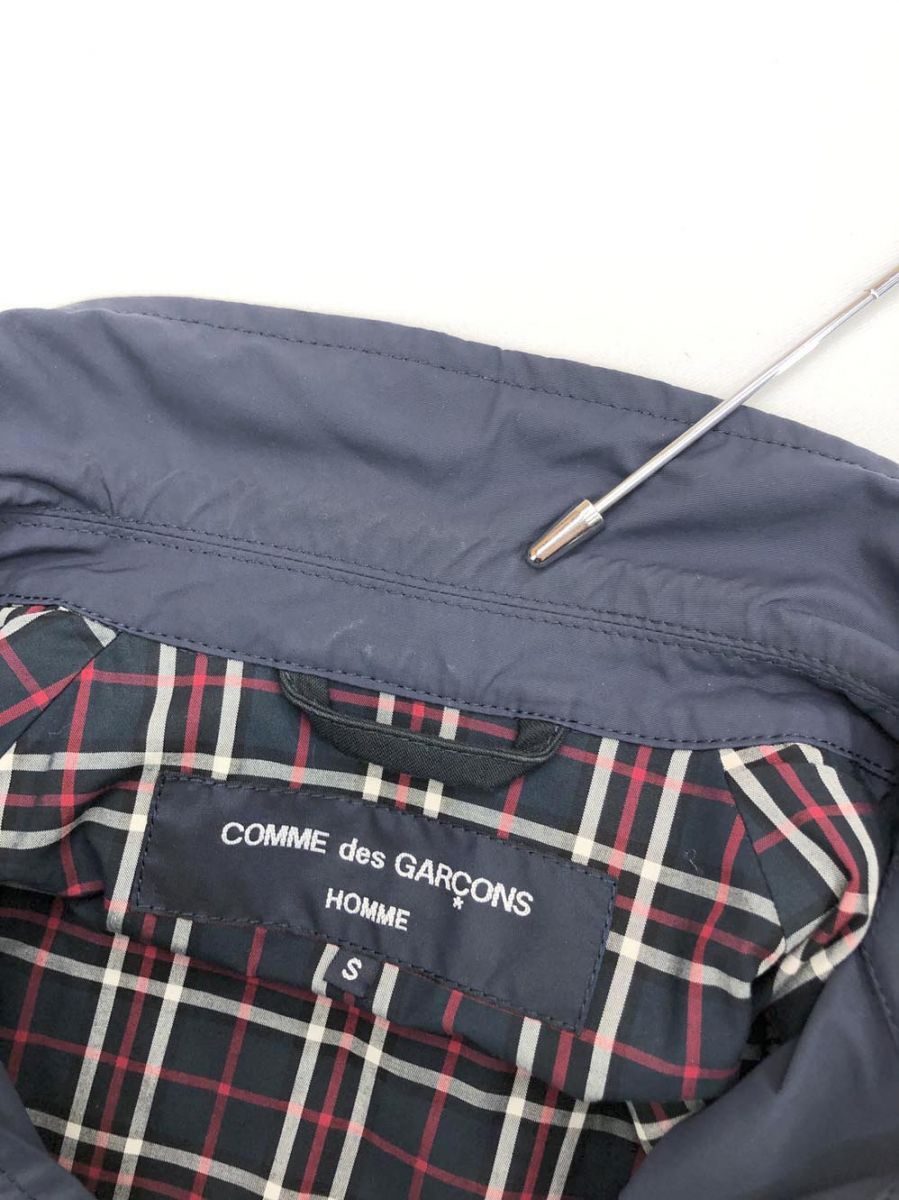 COMME des GARCONS HOMME コム デ ギャルソン オム 長袖 ナイロン ジャケット sizeS/紺  ◇■◎メンズ