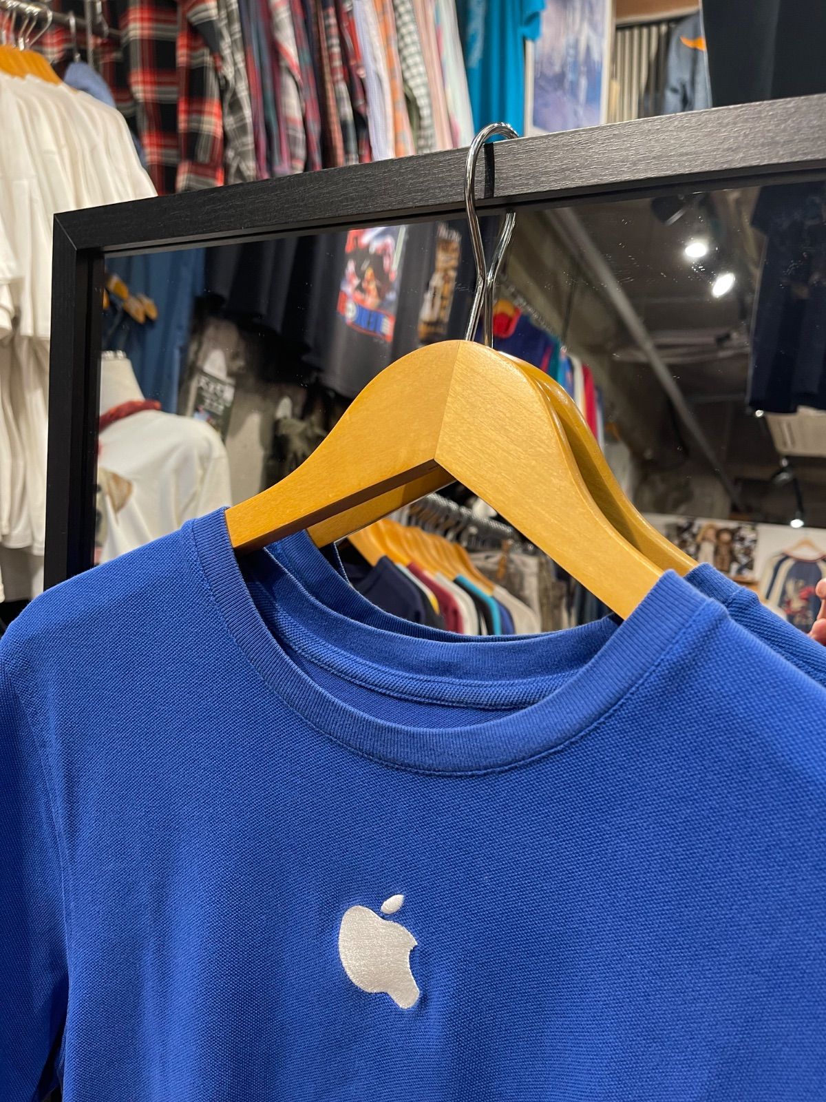Apple / 企業Tシャツ 】 アップル 鹿子 ブルー 青 M - メルカリ