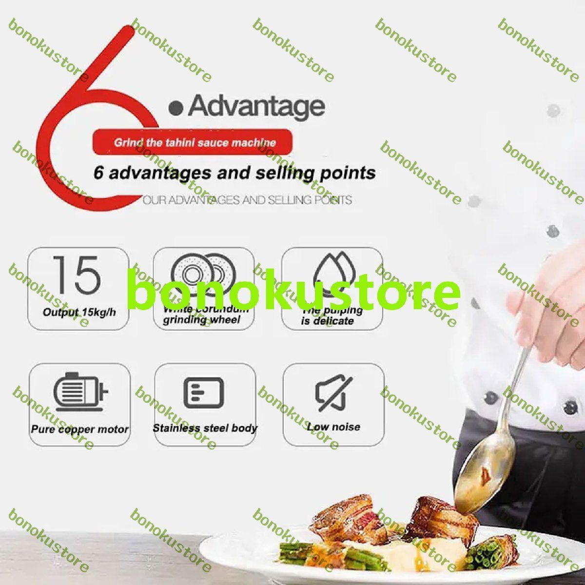 1100W 業務用ピーナッツバターメーカー 15kg|h 垂直アルミニウム合金ゴマピーナッツグラインダー 2850rpm 電動穀物粉砕機コーヒー豆用