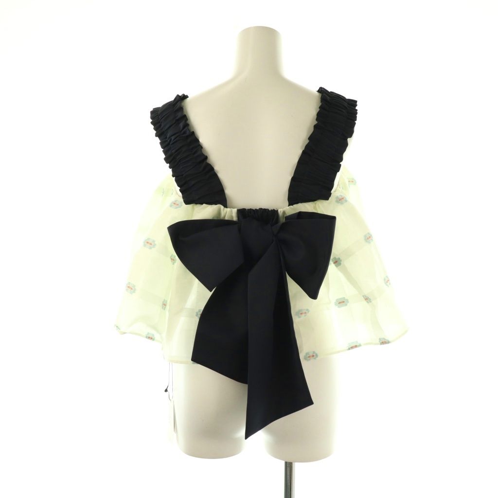 高級な ヨリ yori シロコン shirocon 24SS マーガレットバックリボンキャミ キャミソール 36 ホワイト HK OS 来店をご期待!