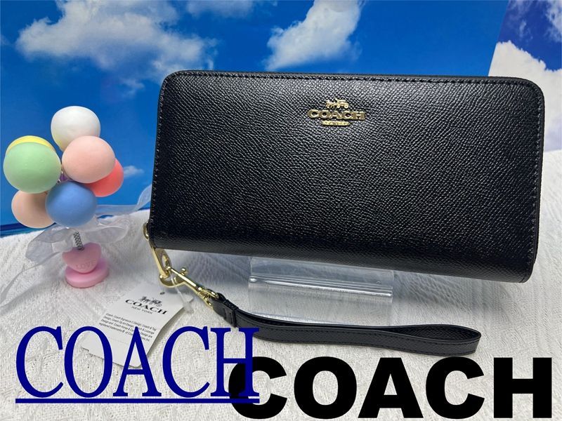 コーチ 財布 COACH 長財布 ラウンドジップ  レディース アウトレット ストラップ付 新作 プレゼント クリスマス 贈り物  吉日 ギフト 敬老の日 財布 レディース 新品未使用 ファッションB203 C3441 13