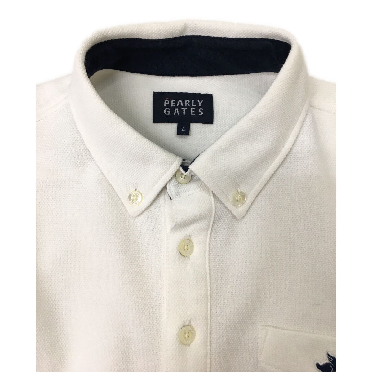 放送大学 割引 中古 4(M 長袖ポロシャツ GATES PEARLY パーリーゲイツ メンズ メンズウェア