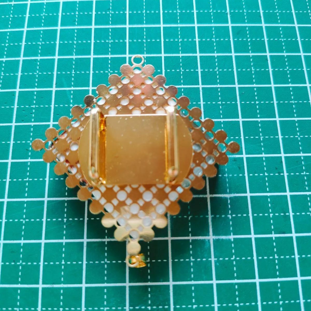 ❥No.d102 ❥《帯留め＆ペンダントトップ》ガラスタイル 帯留め 和小物 