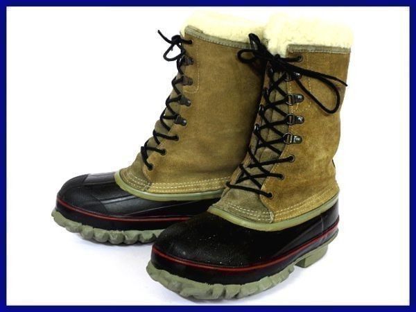 80s-90sビンテージ| ラクロスLaCrosse 7|23.5-24.5|茶 インナー付♪本革スノーブーツ◆X2 C63<sale>