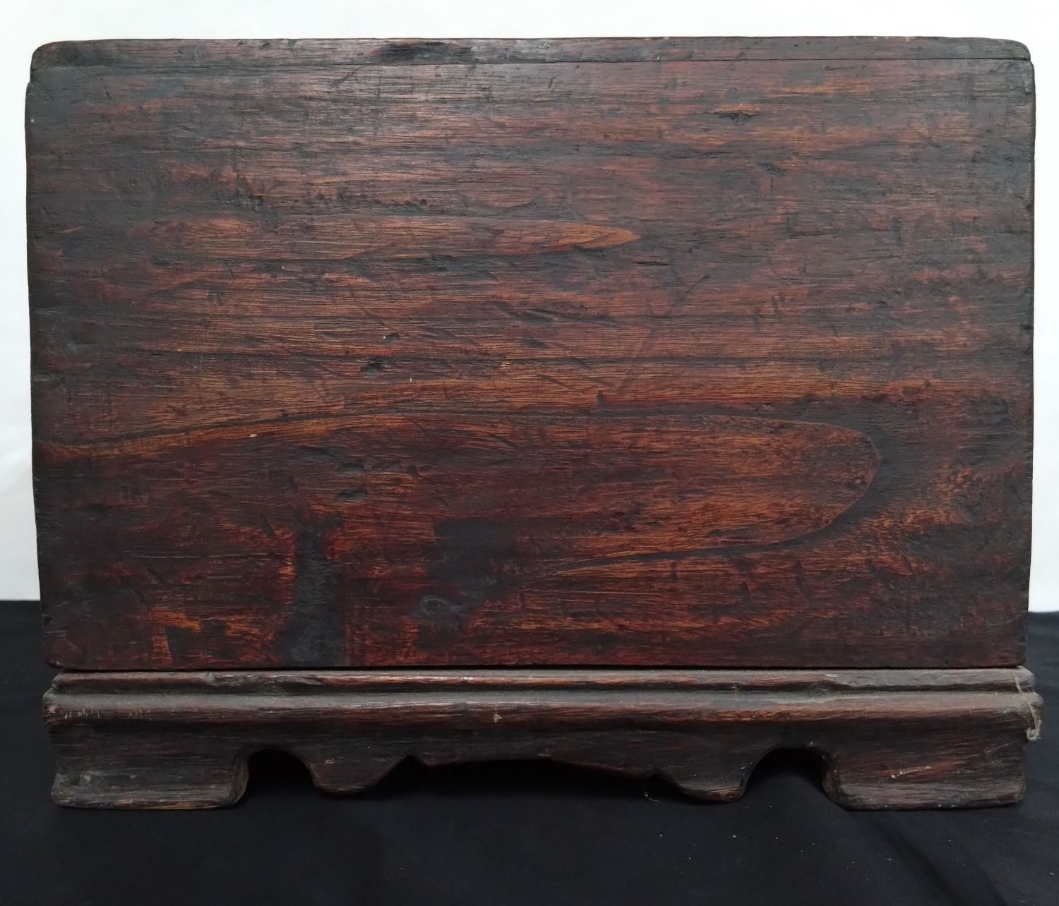 李朝 木製 道具箱 鍵穴付 硯箱 蓋つき重ね箱 高さ23.5cm 0094 - メルカリ