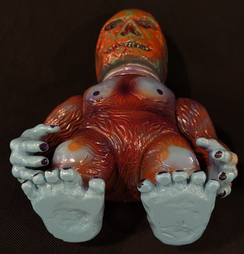 LULUBELL TOYS Grody Shogun カスタムソフビ 水色成型/茶/紫/緑