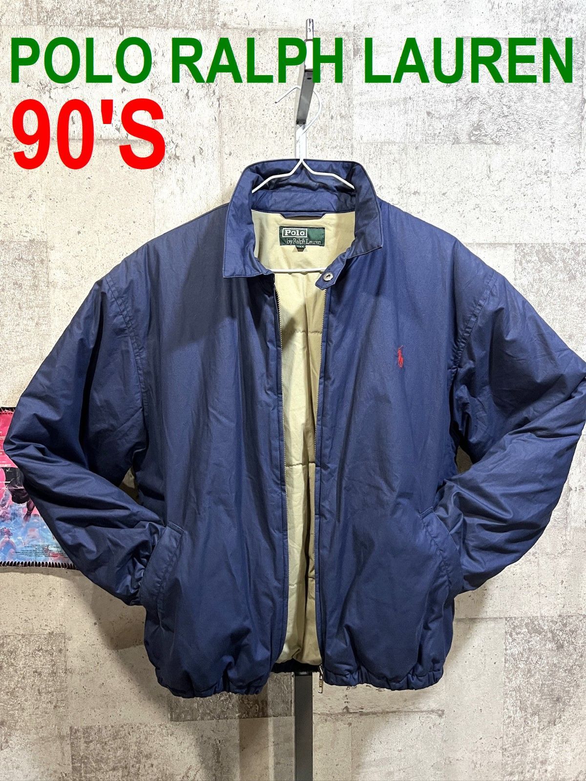 90'S ポロラルフローレン 中綿 スウィングトップ 160 POLO RALPHLAUREN