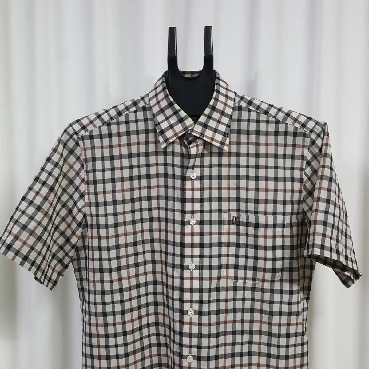 DAKS(ダックス) メンズ 半袖 シャツ チェック柄 100