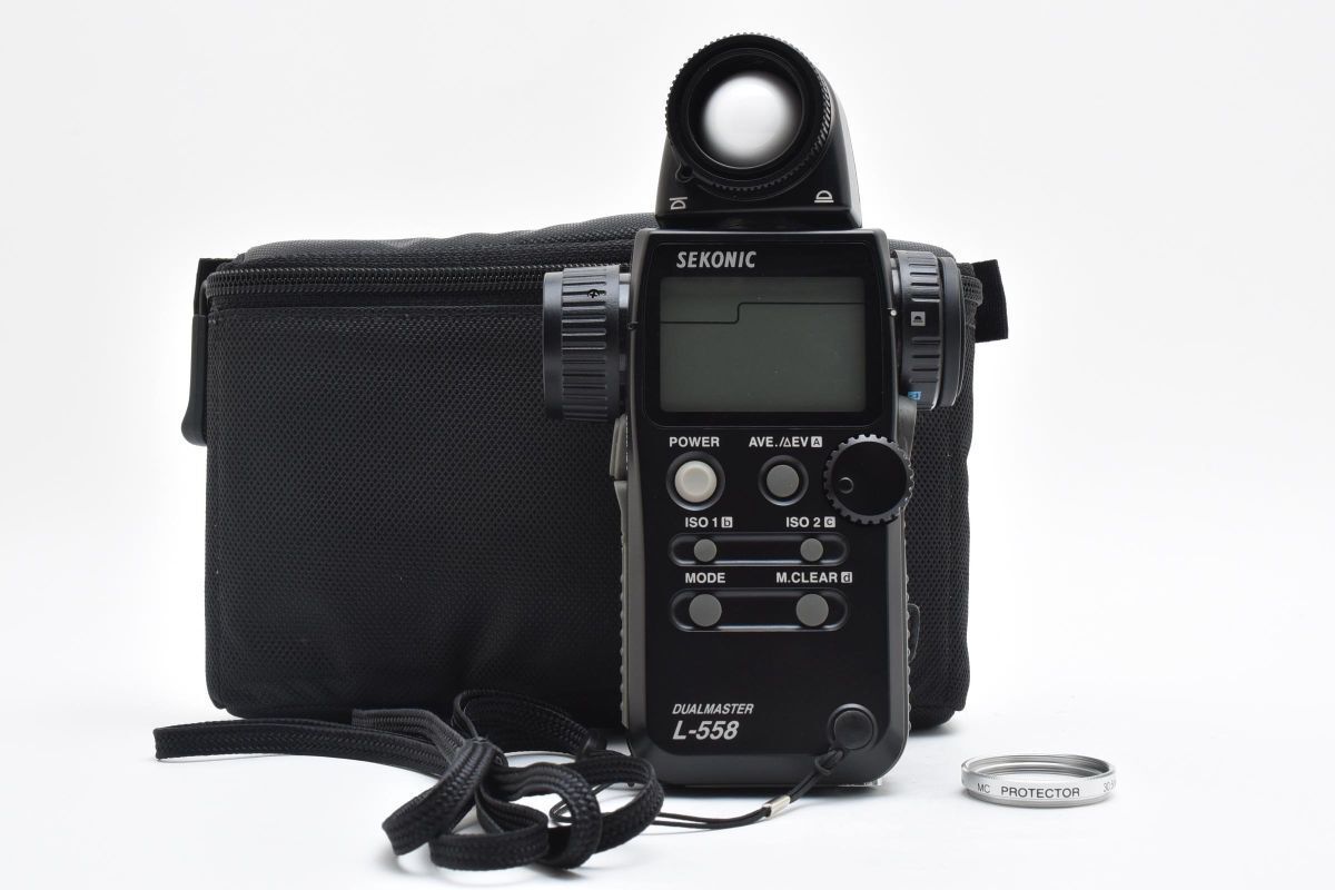 上品 SEKONIC DUALMASTER L-558 デュアルマスター 露出計 純正ソフトケース付き YM4332 344