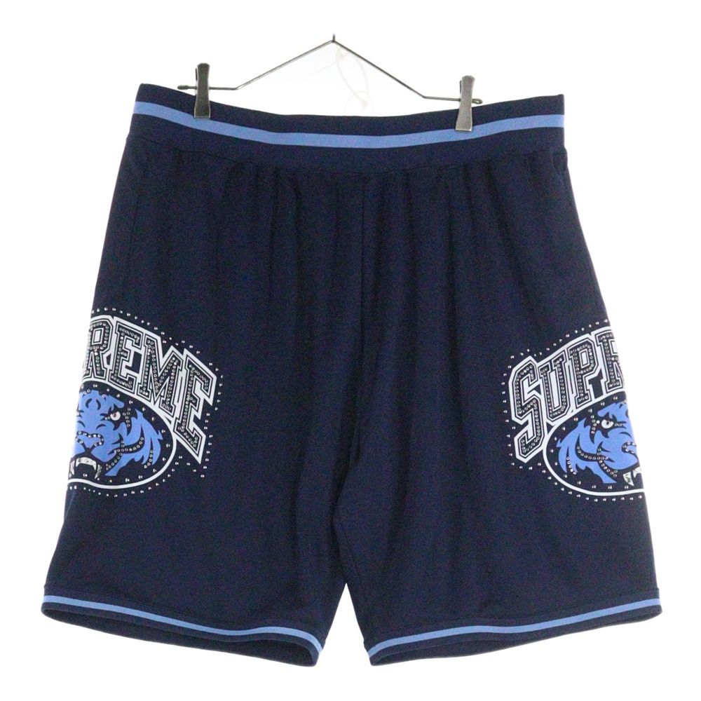 SUPREME シュプリーム 25SS Studded Basketball Shortスタッズ ロゴ バスケットボール ショーツ ハーフパンツ ブルー