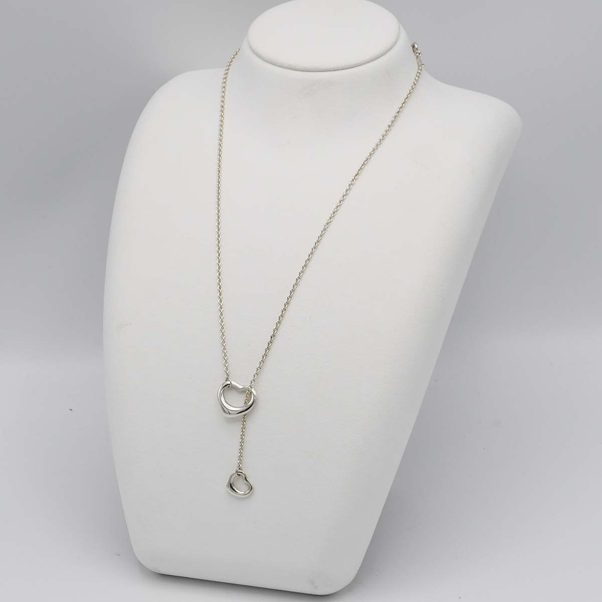 ◎ ティファニー ダブルオープンハート ネックレス シルバー 925 K18PG 