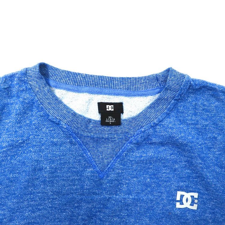 DC SHOES クルーネックスウェット L ブルー コットン