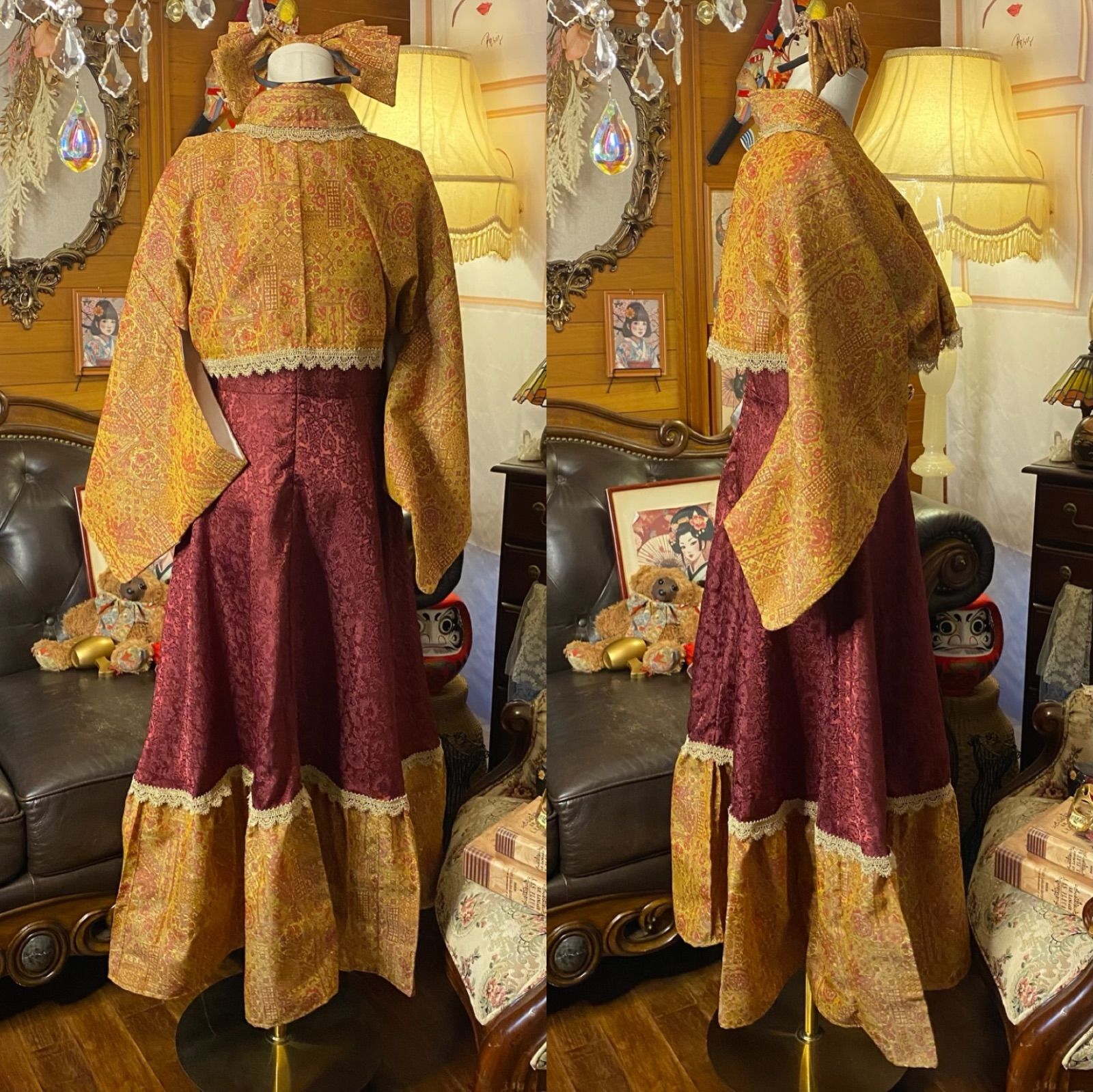 切り替え 琥珀更紗×ワインダマスク