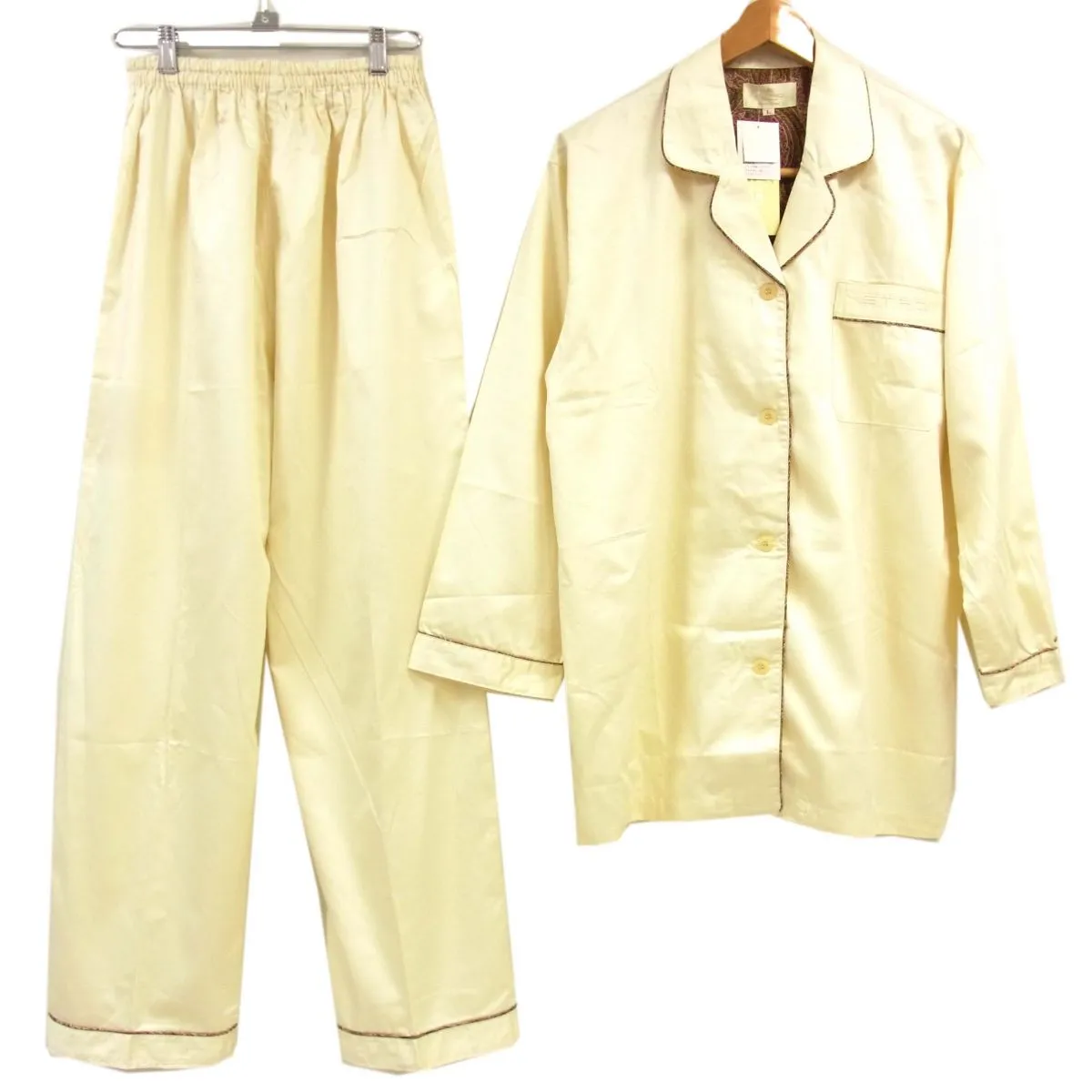 新品タグ付き エトロ ETRO カシミール パジャマ 上下 M 女性 綿100% 新品タグ付き エトロ ETRO カシミール パジャマ 上下 M 女性 綿