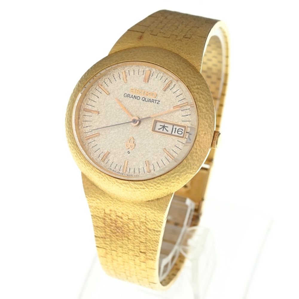 メンズ SEIKO セイコー 腕時計 稼働品 4843-5100 クォーツ ゴールド