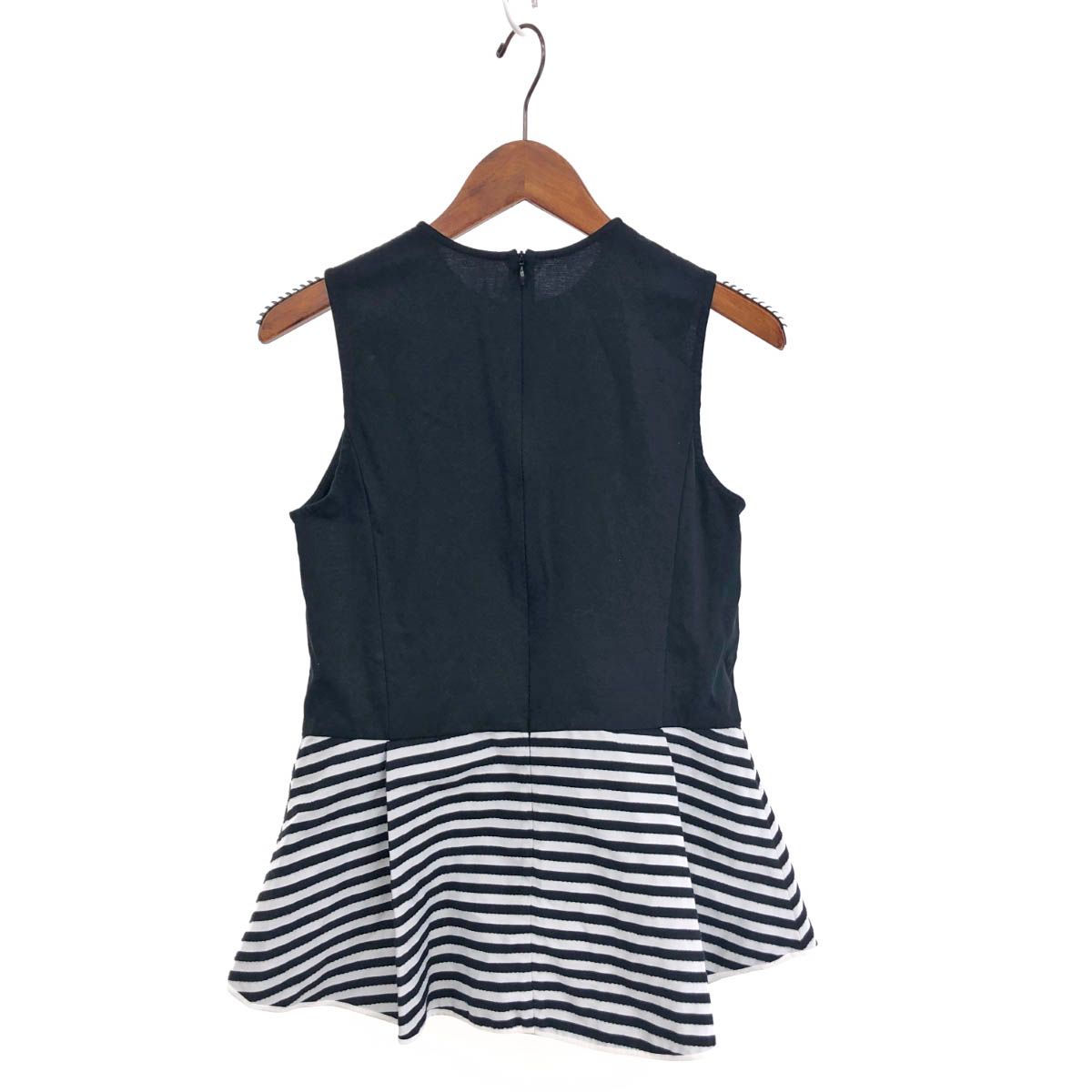 ボーダーズアットバルコニー カットソーネイビー 美品 ボーダーズ