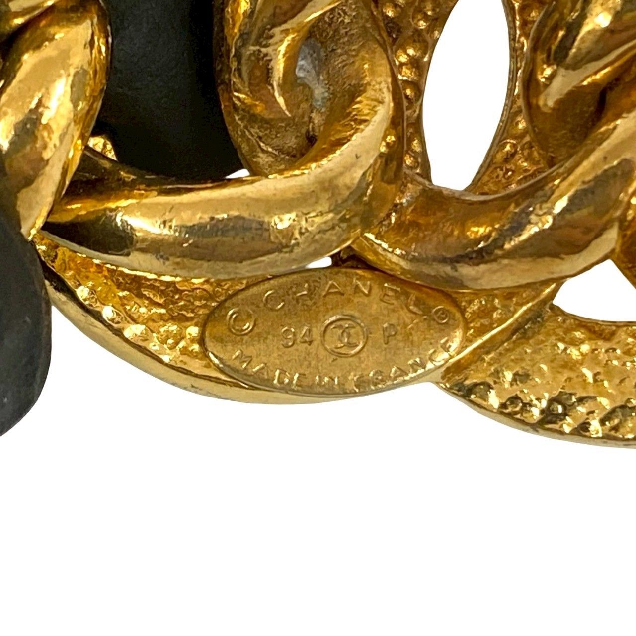 コメあり 94P CHANEL シャネル ヴィンテージ ココマーク チェーン ブレスレット バングル ゴールド 74807