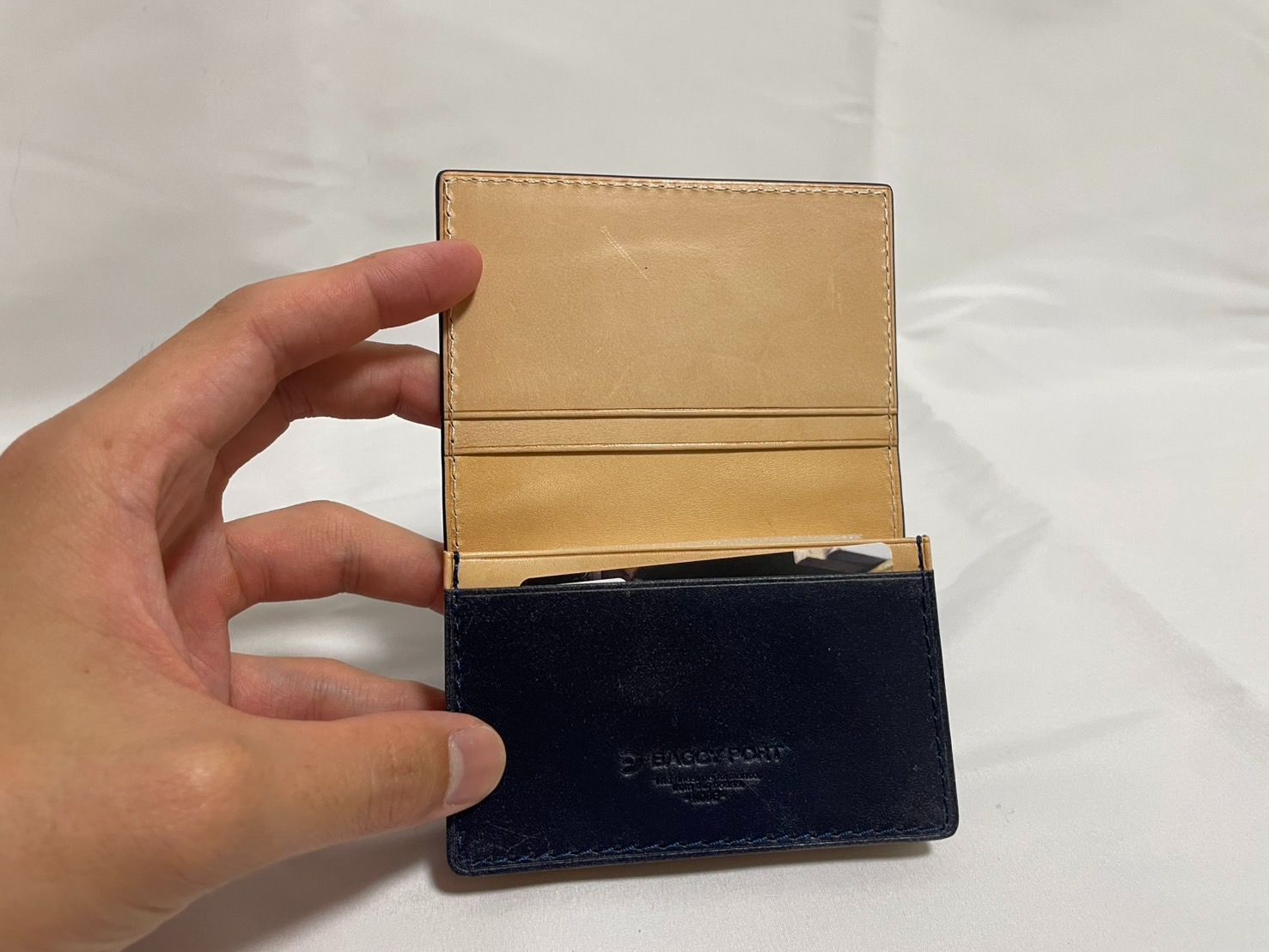 藍染レザー ペイズリー