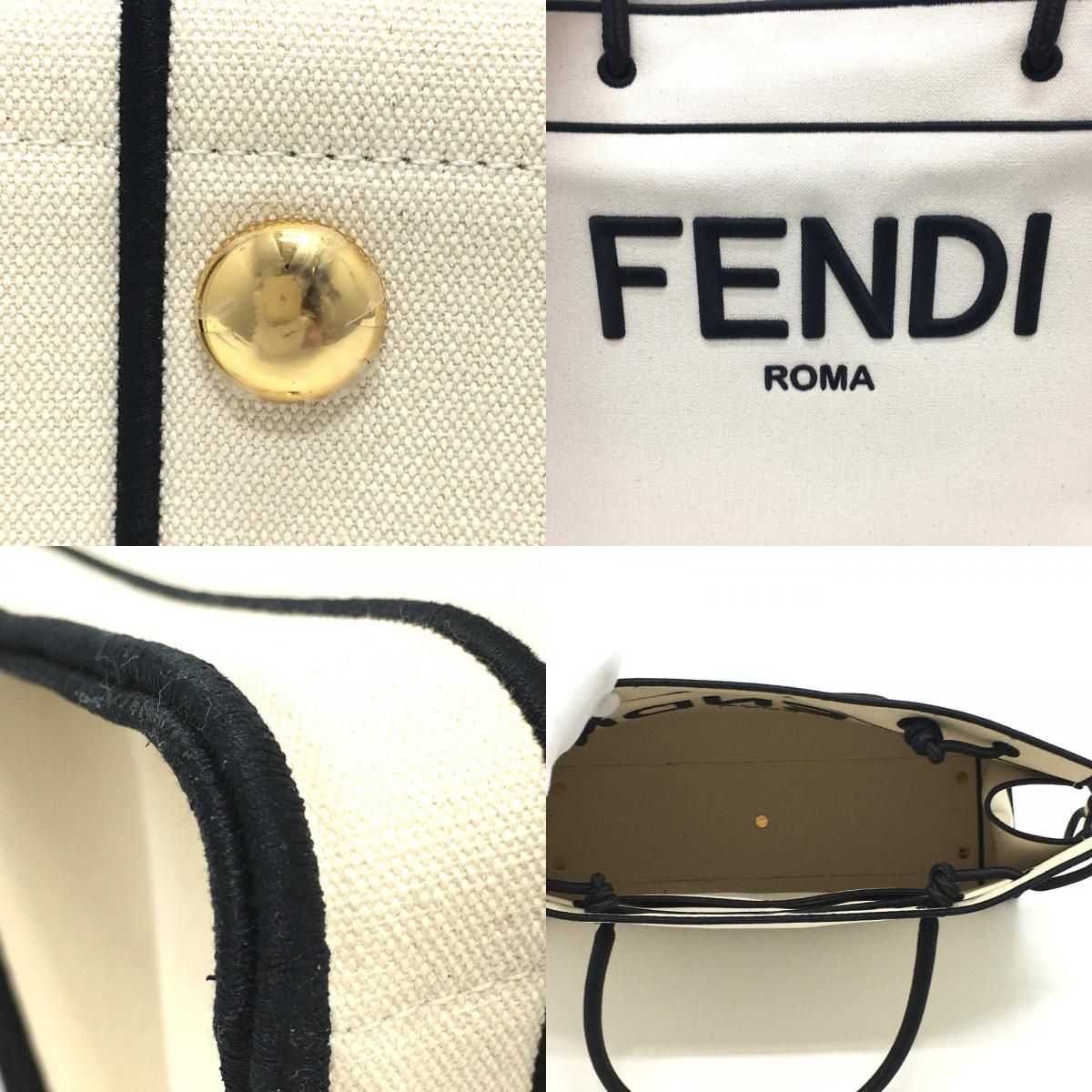 未使用 FENDI ショッパー ロゴ トートバッグ 8BH379 FENDI - 未使用 フェンディ FENDI レディース ショッパー ロゴ