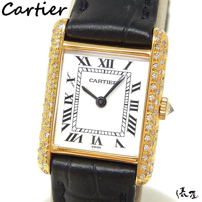 【仕上済】カルティエ マストタンク SM レッド 手巻き OH済 ヴィンテージ レディース Cartier 時計 腕時計 【送料無料】