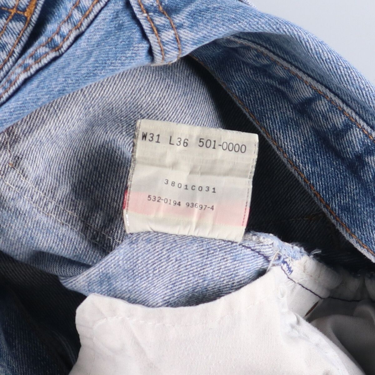 Levi's リーバイス 501 米国製 90年代 ストレートデニム W29 リーバイス501 ダメージデニム ストレートデニム w29 y2k 00s