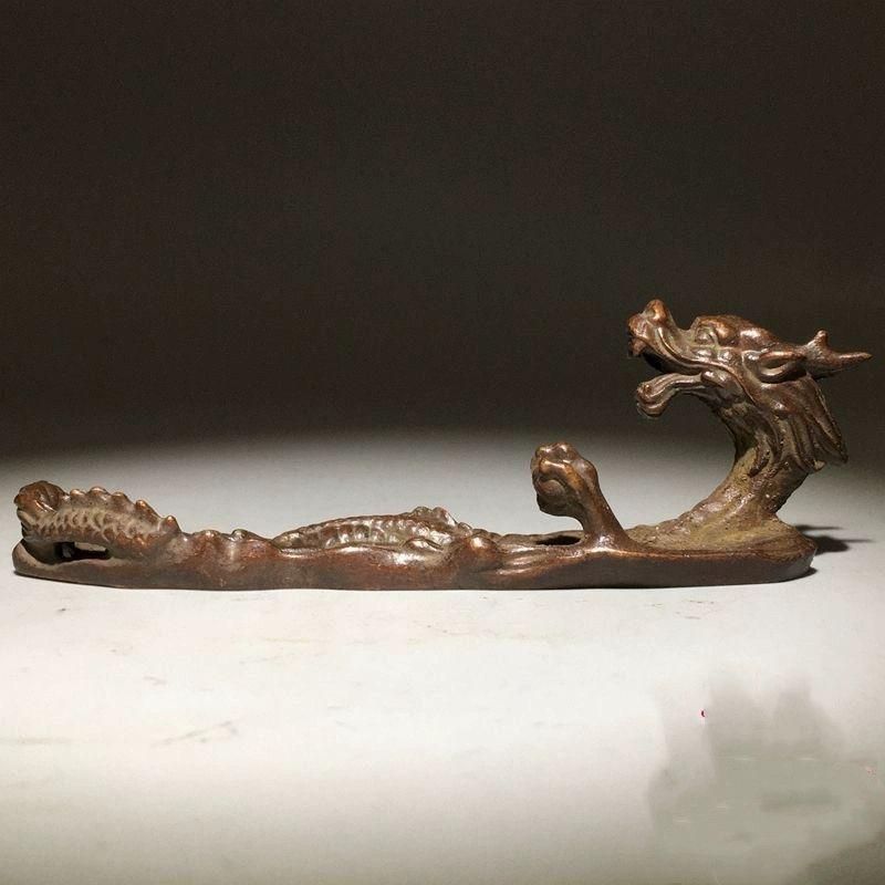 銅器 蘇工手作 竜筆架 筆棚 鎮紙 竜置物 茶寵 装飾品 工芸品 美術品 置物 銅器 蘇工手作 竜筆架 筆棚 鎮紙 竜置物 茶寵 装飾品 工芸品