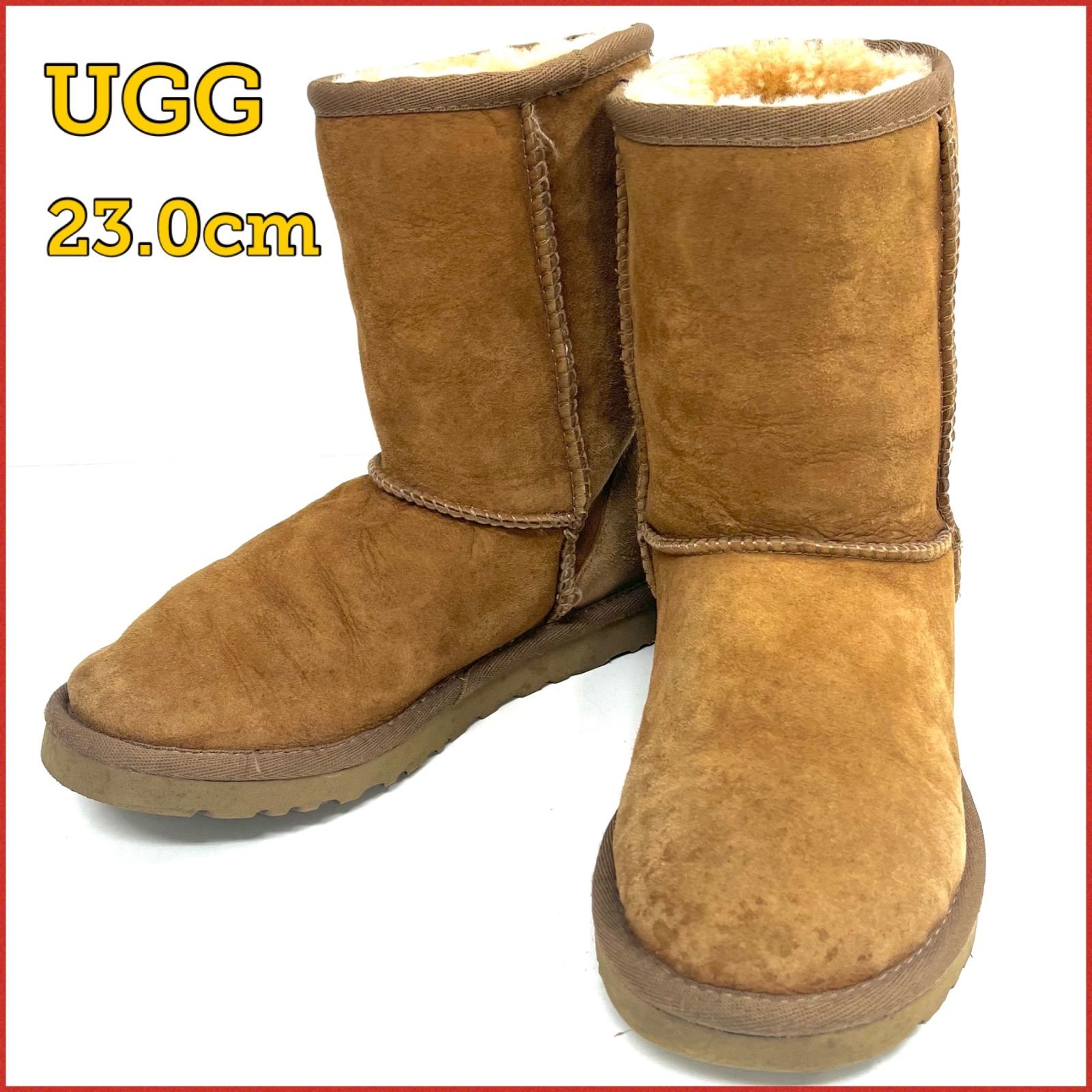 531★① UGG アグ ムートンブーツ ショートブーツ ブラウン レディース