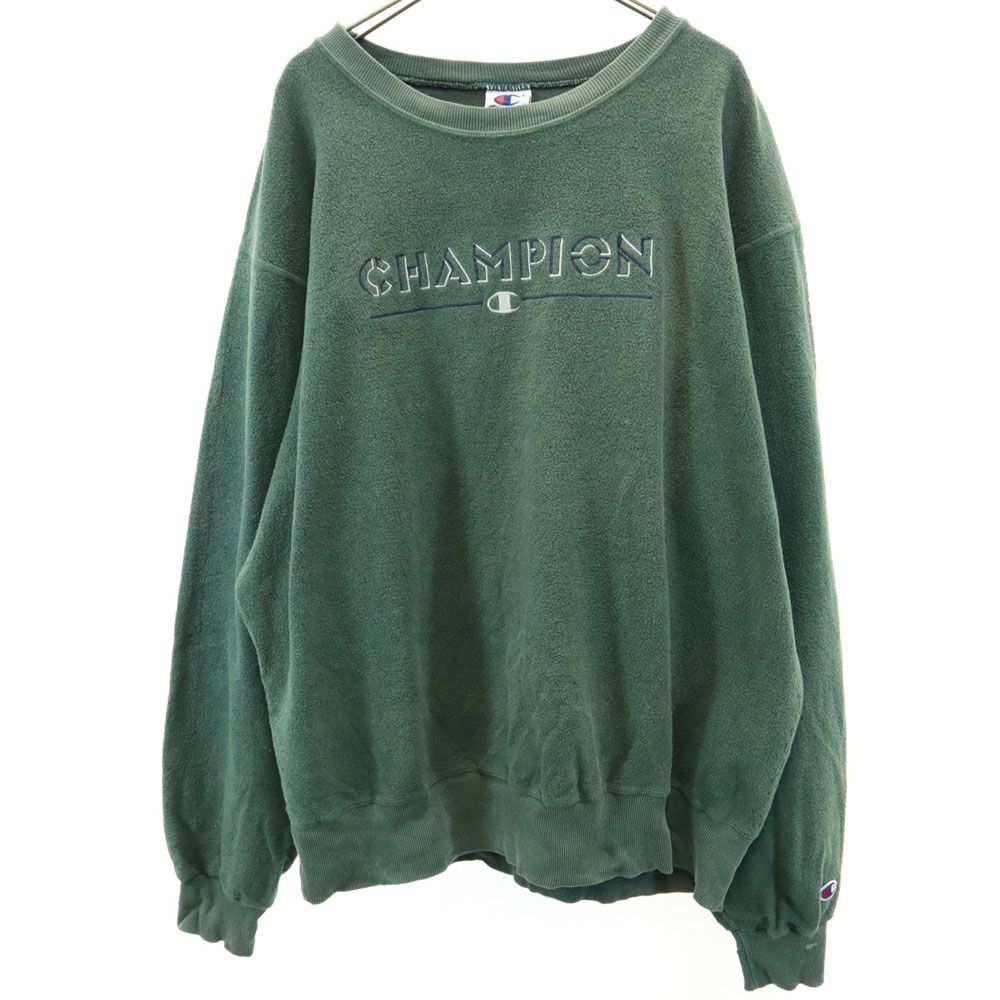 チャンピオン 90s オールド 長袖 トレーナー XL カーキ Champion メンズ