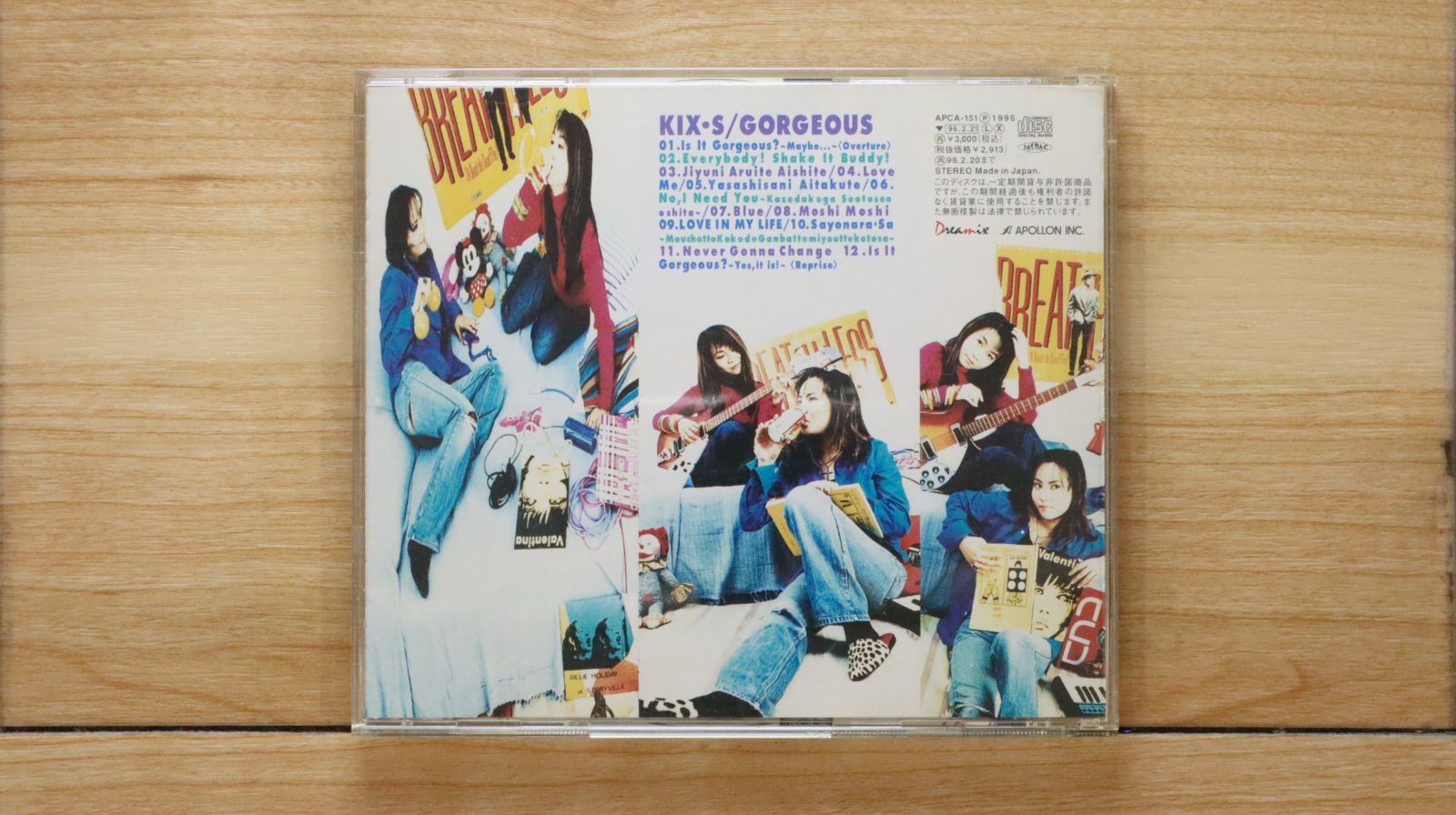 国内盤CD☆キックス/KIX・S□ Gorgeous 【APCA151/4988015060263
