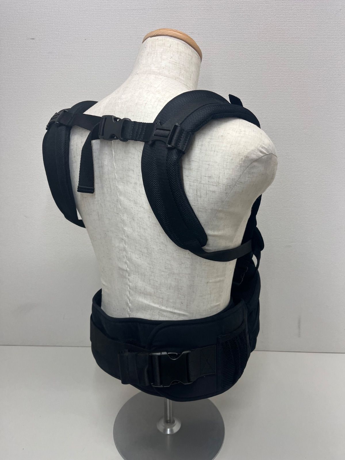 ポルバンアドバンス ヒップシート シングルショルダー付き ブラック