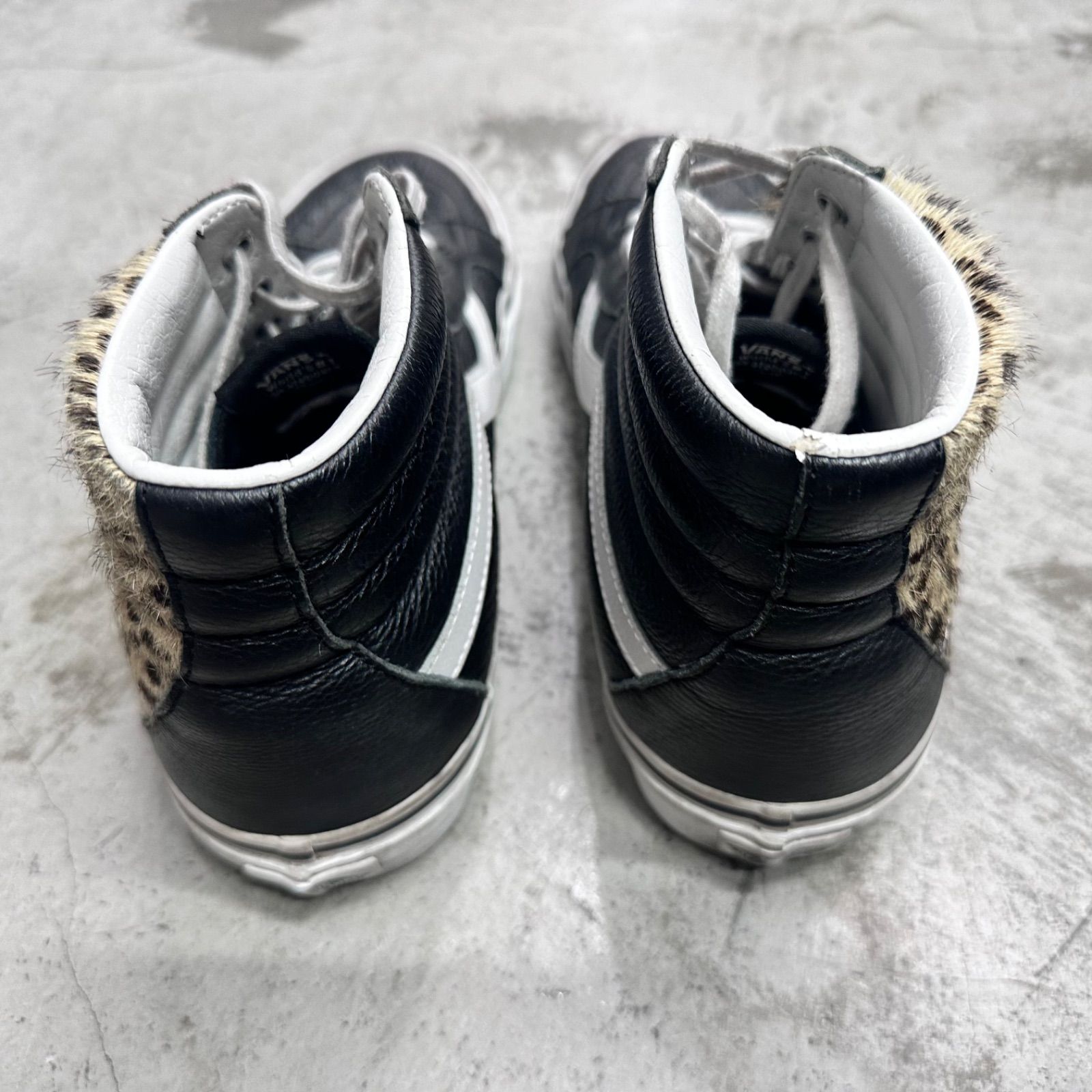 VANS SK8-HI スケートハイ ハイカットスニーカー レオパード レザー 