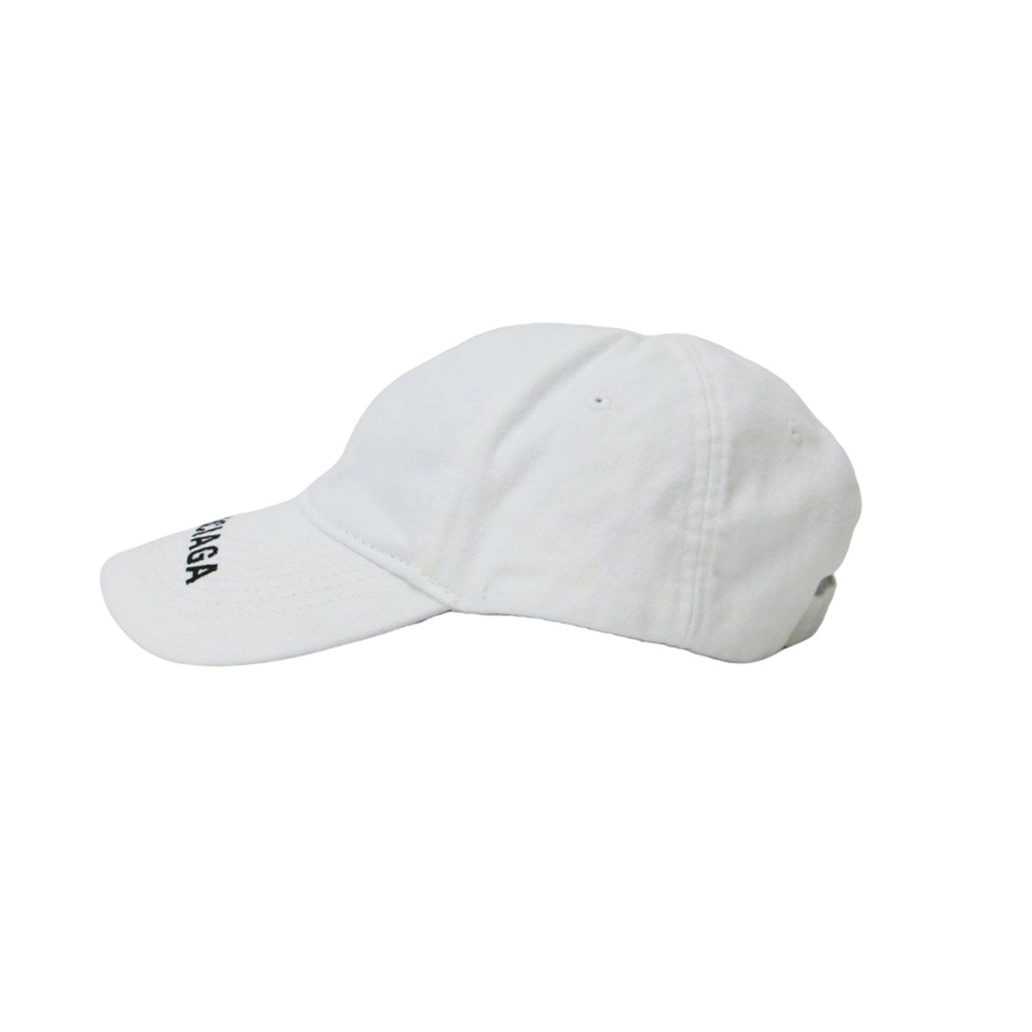 バレンシアガ キャップ ロゴ刺繍 白 L（59cm） BALENCIAGA