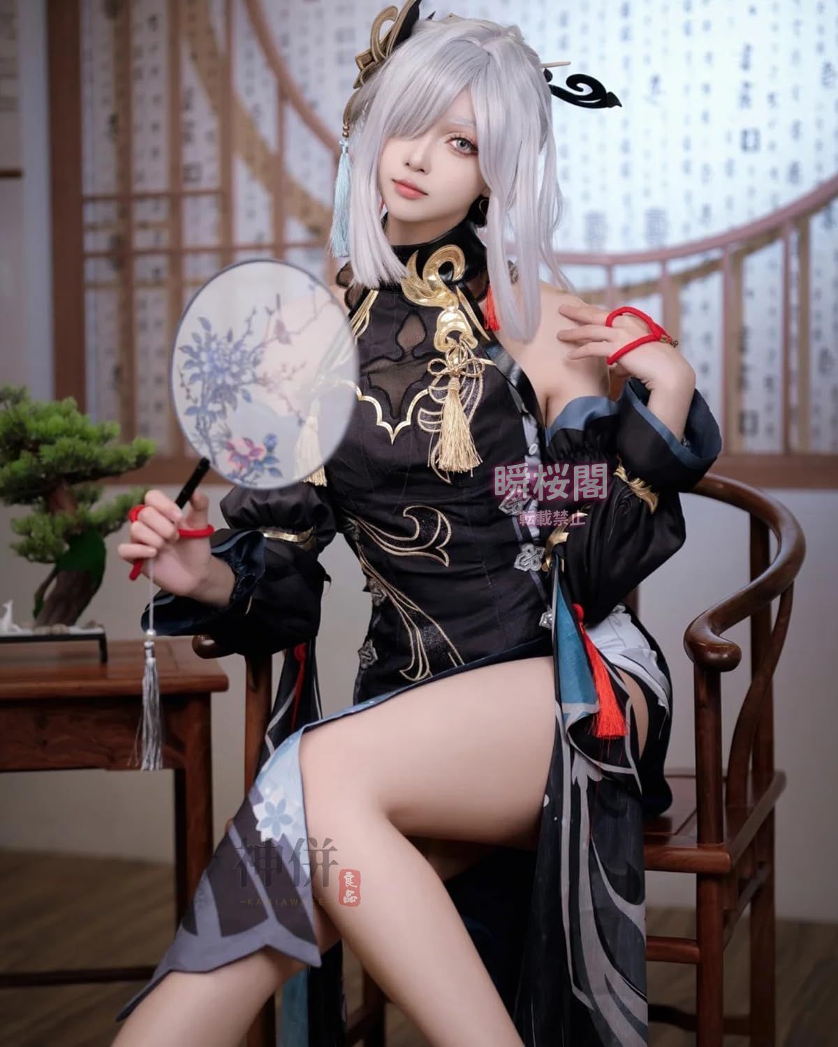 ♥ 原神 コスプレ ウィッグ付き 新キャラ 黒 フリーナ 嘉明 千織 キィニチ マーヴィカ コスプレ衣装 大人用 仮装 Genshin Impact c ハロウィン CS0923BJ