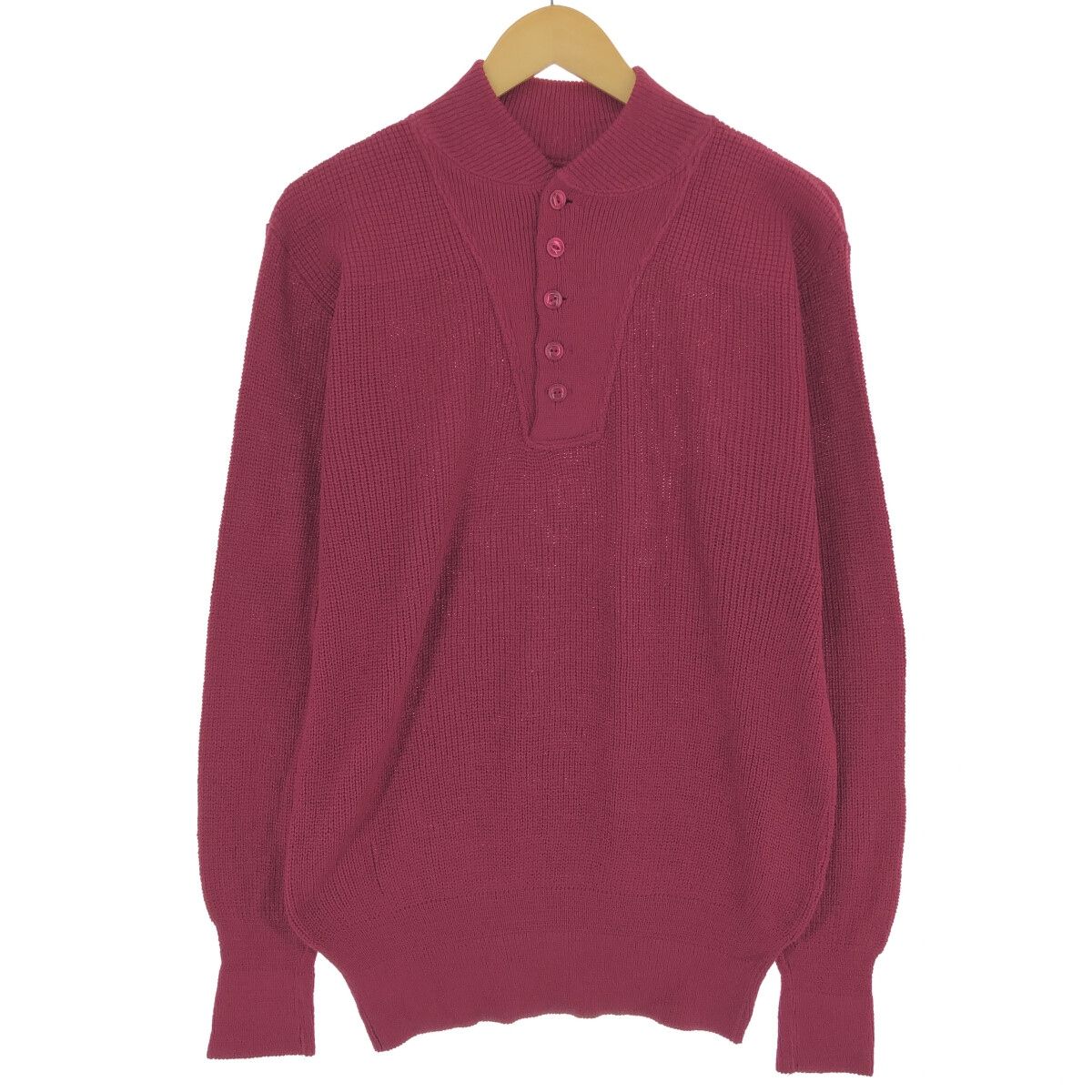 80年代~ エルエルビーン L.L.Bean ヘンリーネック コットンニット 