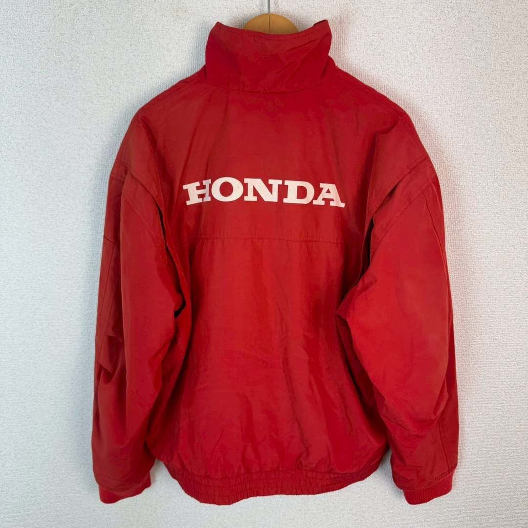 【希少品】HONDA ACCESS スタッフジャンパー レッド フリーサイズ 実物 HONDA ACCESS ホンダアクセス ブルゾン ジャケット ロゴワッペン