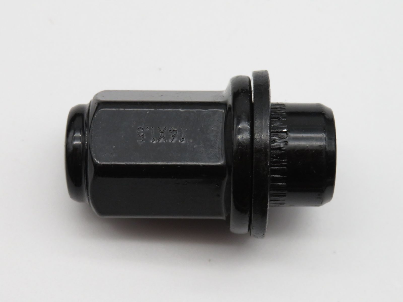 平座ナット 黒 ロング ナット M14 P1.5 24個 21HEX 47㎜ 純正ホイール 