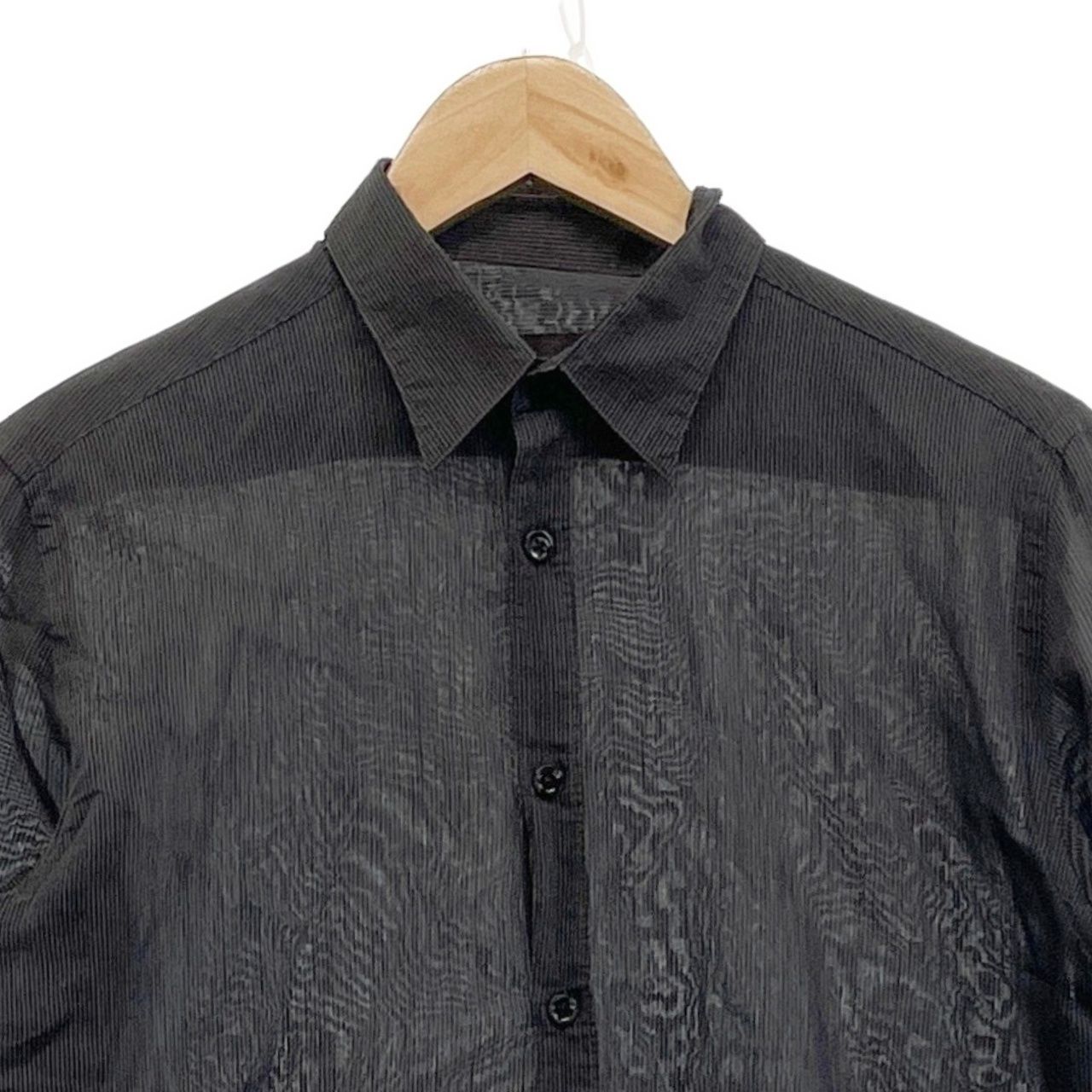 ZARA ザラ シャツ メンズ S ブラック コットン BLACK TAG by