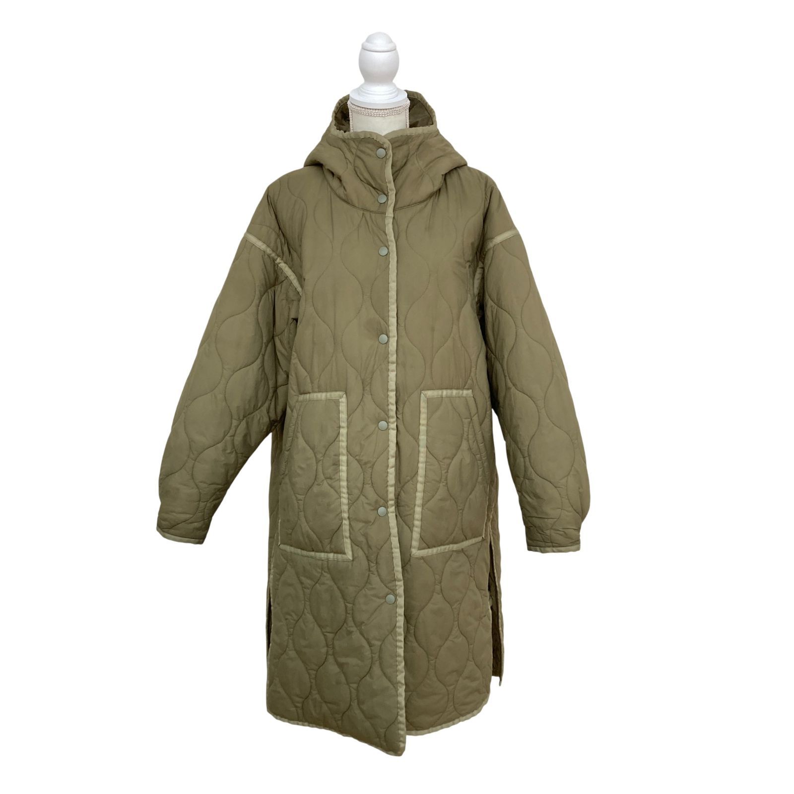 WILD THINGS ワイルドシングス カーキ キルティングジャケット F