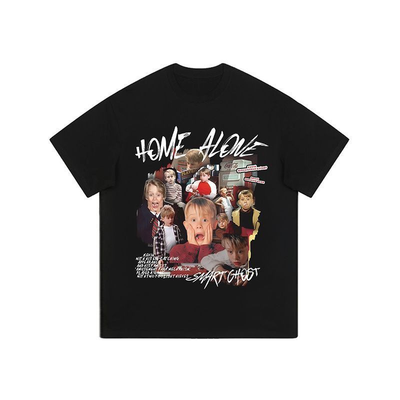 ラスト1枚【映画】ホームアローン tシャツ XL ホーム・アローン Tシャツ ブラック - メルカリ