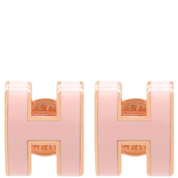 エルメス　ポップアッシュミニ　ピアス　ローズドラジェ　ピンクゴールド HERMES エルメス ピアス ポップアッシュミニピアス ローズ