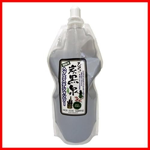 商品 日本パワーウッド ひのき炭黒泉ヘアエステシャンプー詰替用500ml