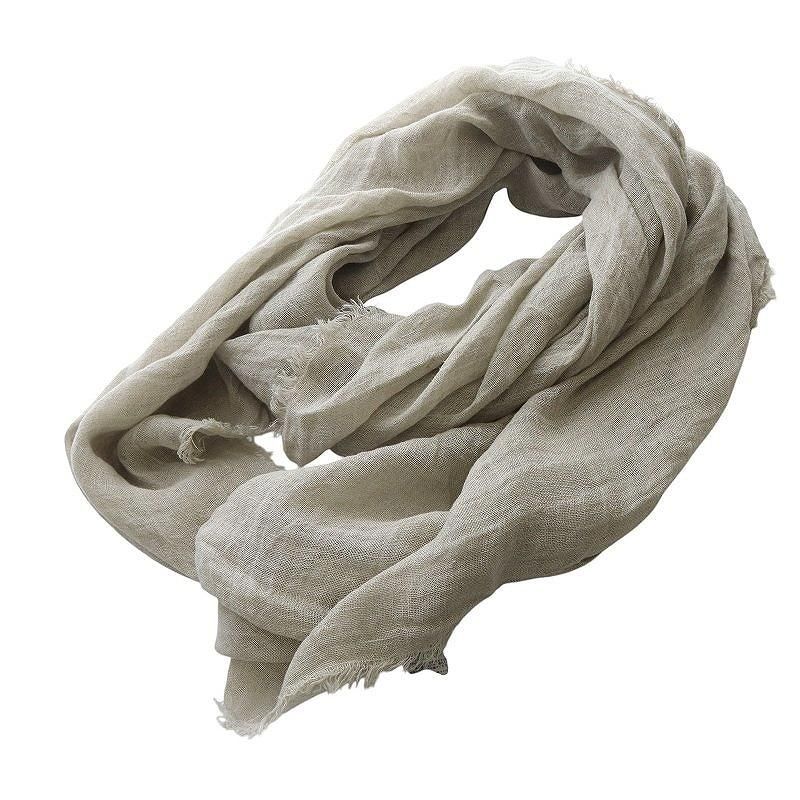 L'Appartement☆メゾンドバカンス☆リネンストール☆美品 MAISON DE VACANCES/メゾン ド バカンス】 STOLE（ストール）｜L