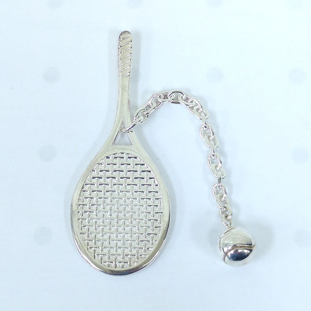 【美品】ティファニー ピンバッジ ピンズ テニスラケット パール SV925 美品】ティファニー ピンバッジ ピンズ テニスラケット パール SV925